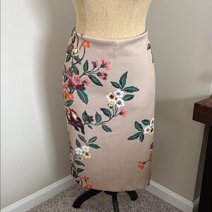 New York & Company Floral Print Pencil Skirt